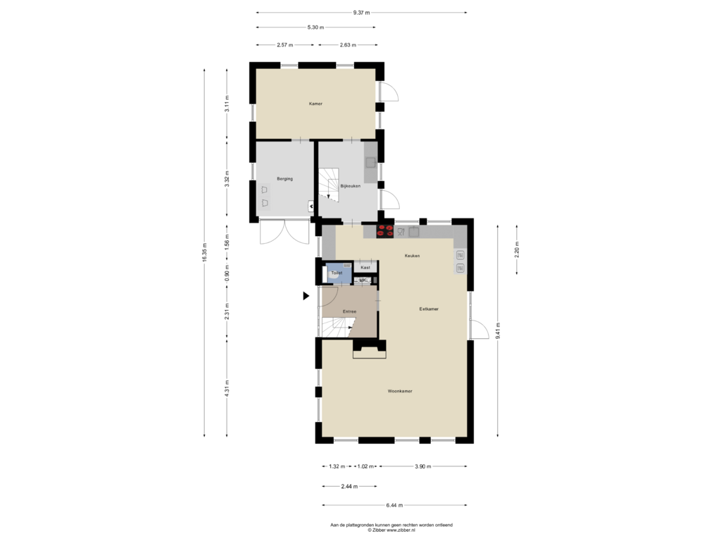 View floorplan of Begane Grond of Mussenveld 128