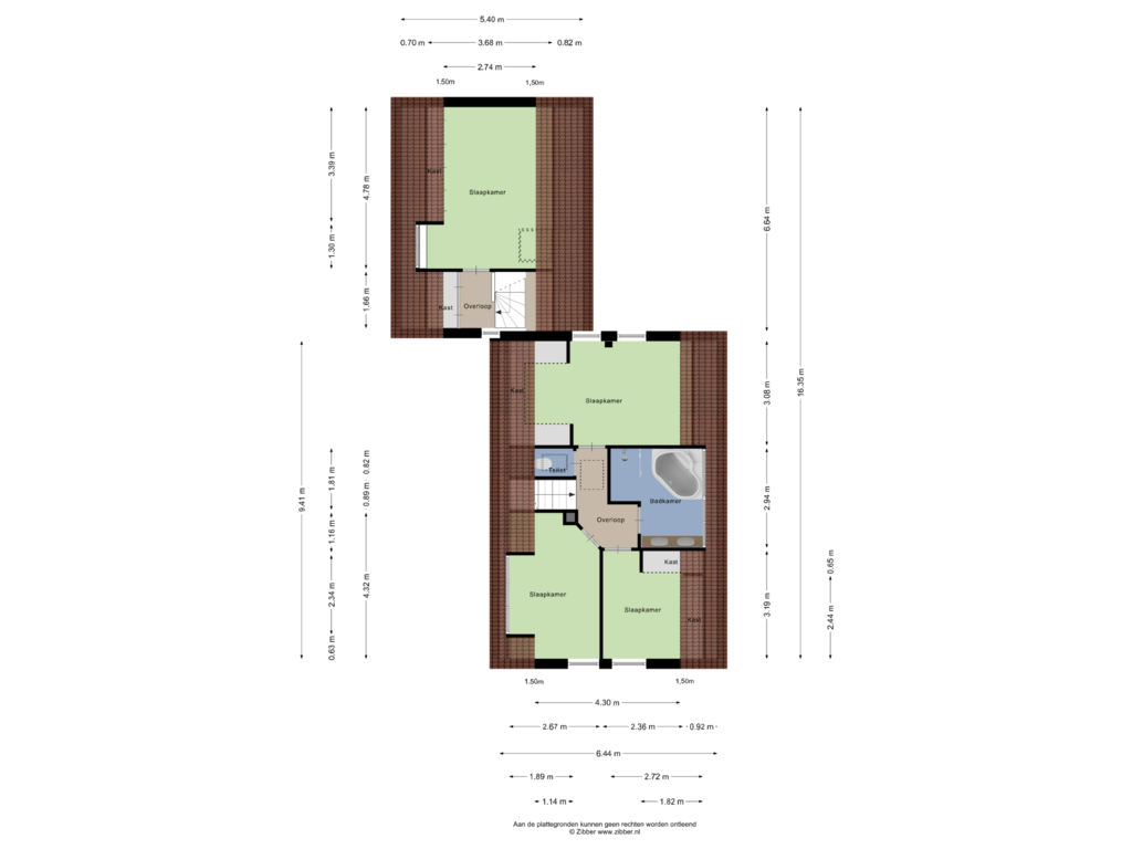 View floorplan of Eerste Verdieping of Mussenveld 128