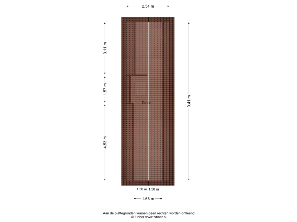 View floorplan of Zolder of Mussenveld 128