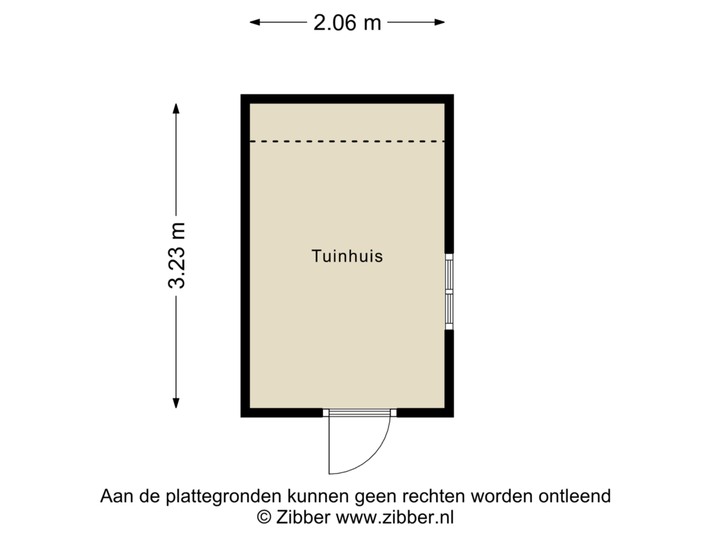 View floorplan of Tuinhuis of Mussenveld 128