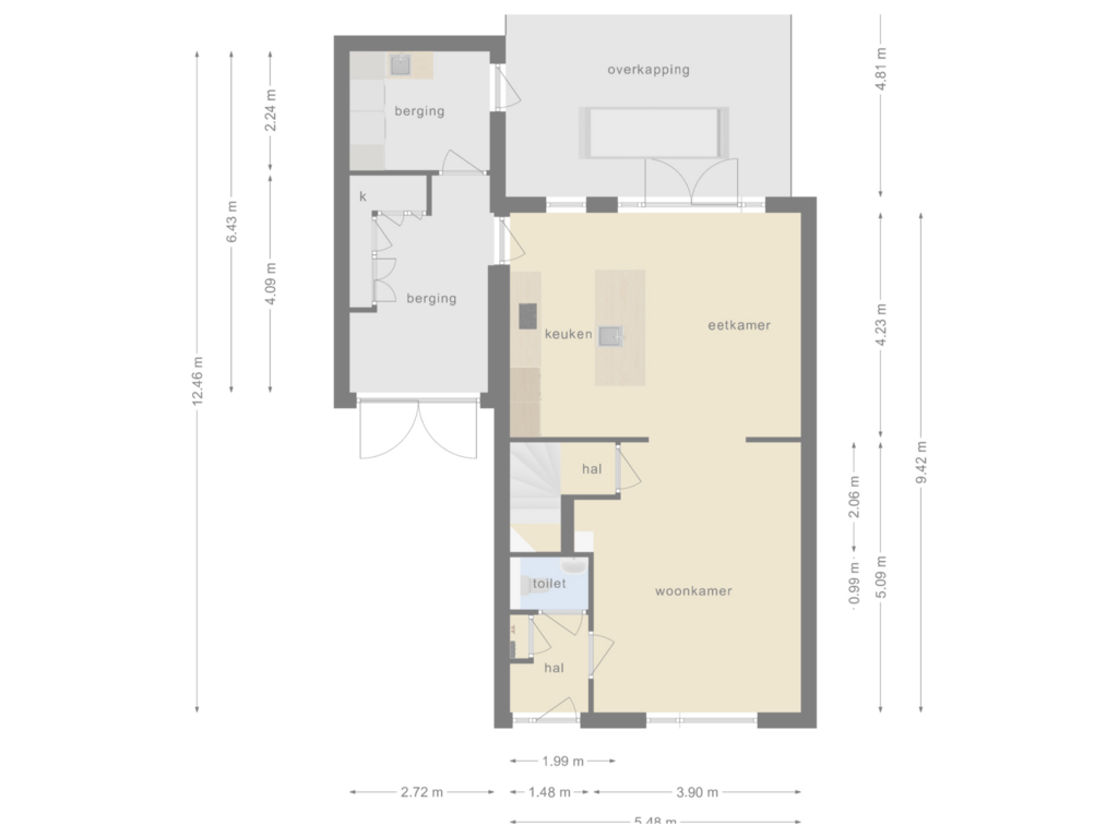 Bekijk plattegrond van First floor van Berghoeve 4