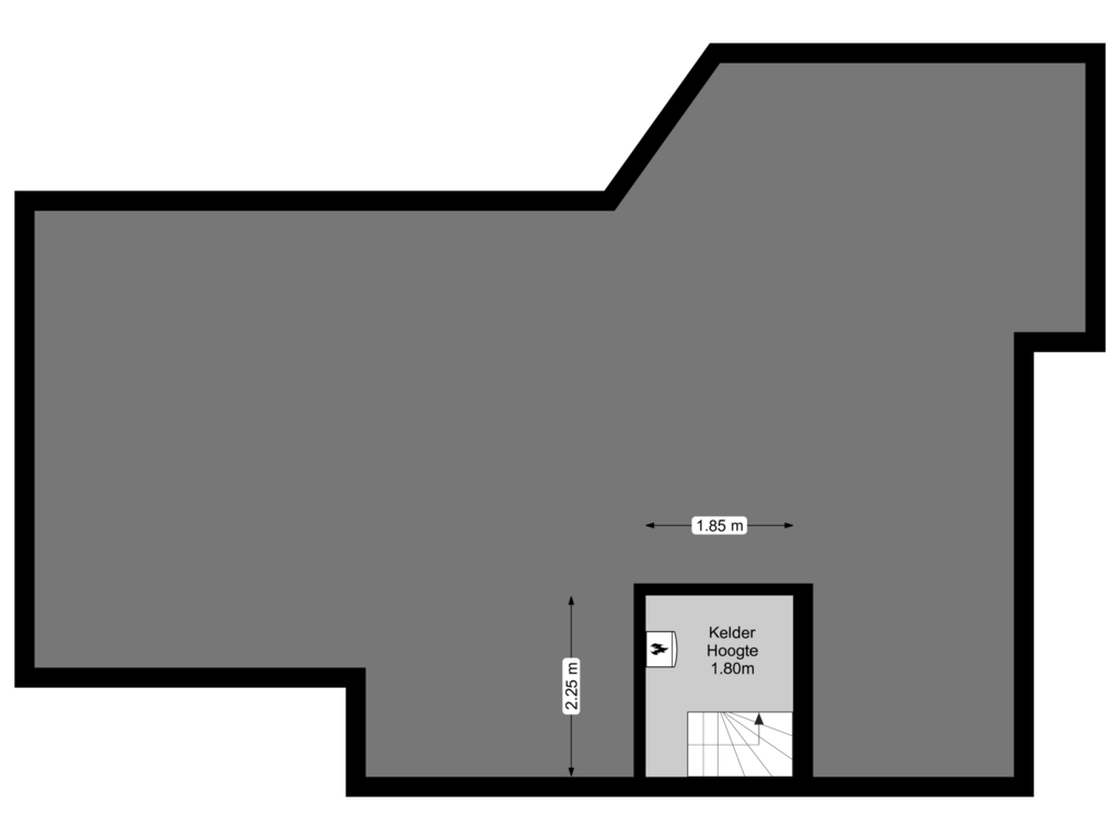 Bekijk plattegrond van Kelder van Borneolaan 48