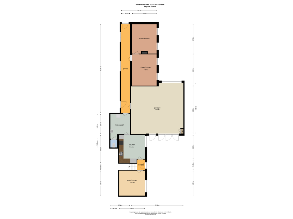 Bekijk plattegrond van Begane Grond van Wilhelminastraat 116