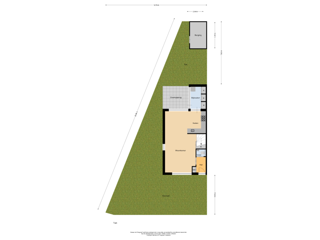 View floorplan of Tuin of Roggeveldweg 11