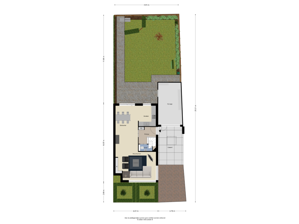 View floorplan of Begane Grond_Tuin of Wislaan 211