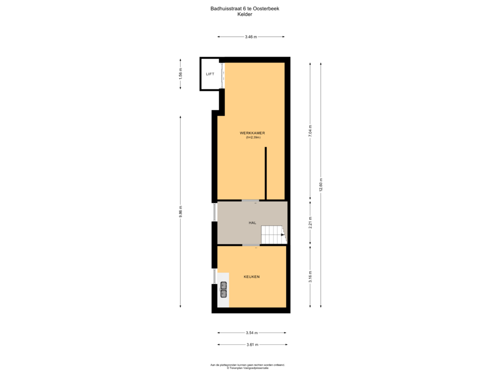 Bekijk plattegrond van Kelder van Badhuisstraat 6