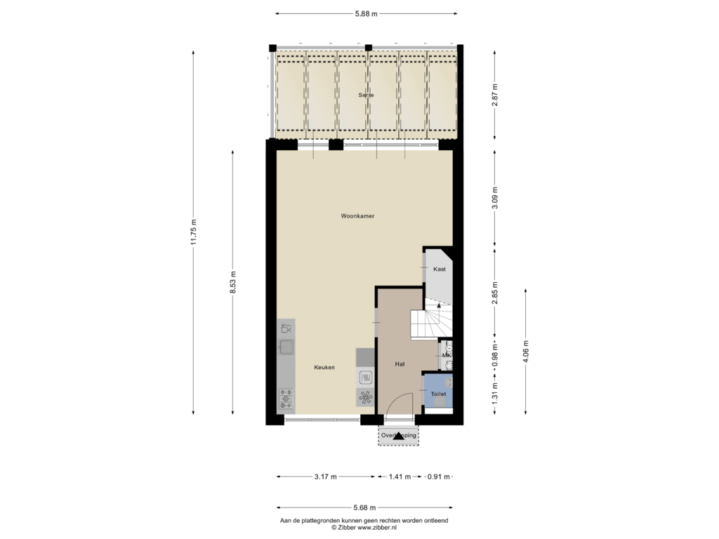 Bekijk plattegrond van Begane Grond van Veldleeuwerik 13