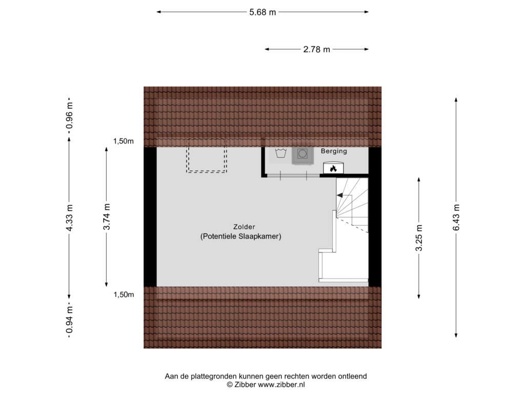 Bekijk plattegrond van Tweede Verdieping van Veldleeuwerik 13