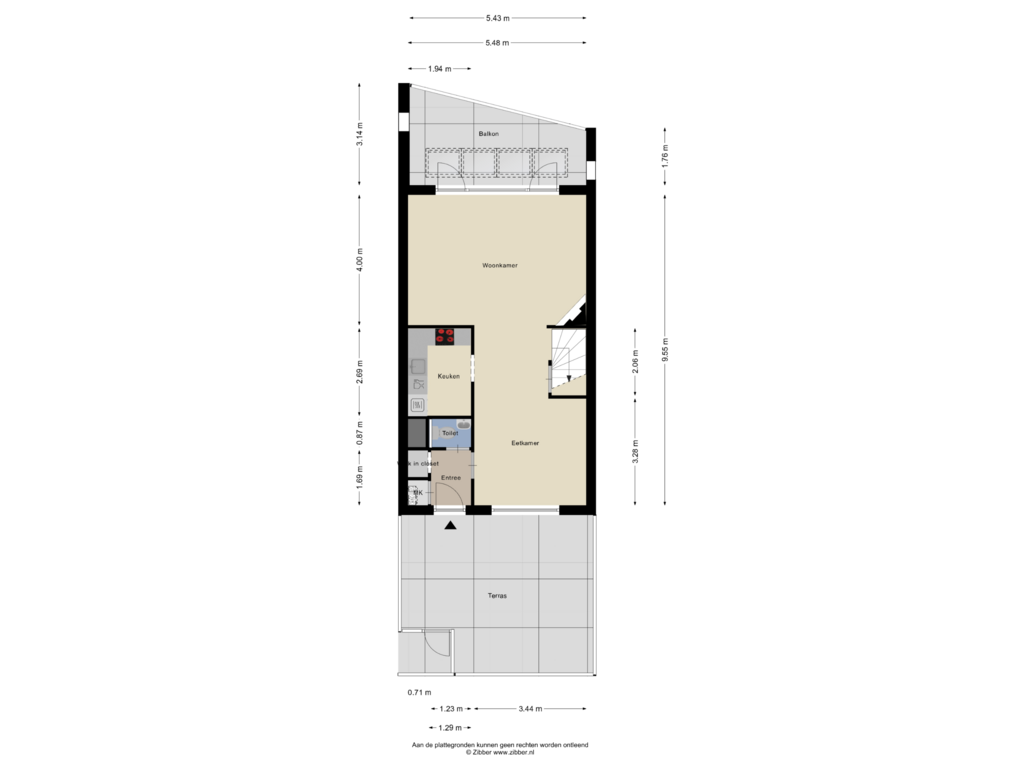 Bekijk plattegrond van Begane Grond van Baanderherenweg 70