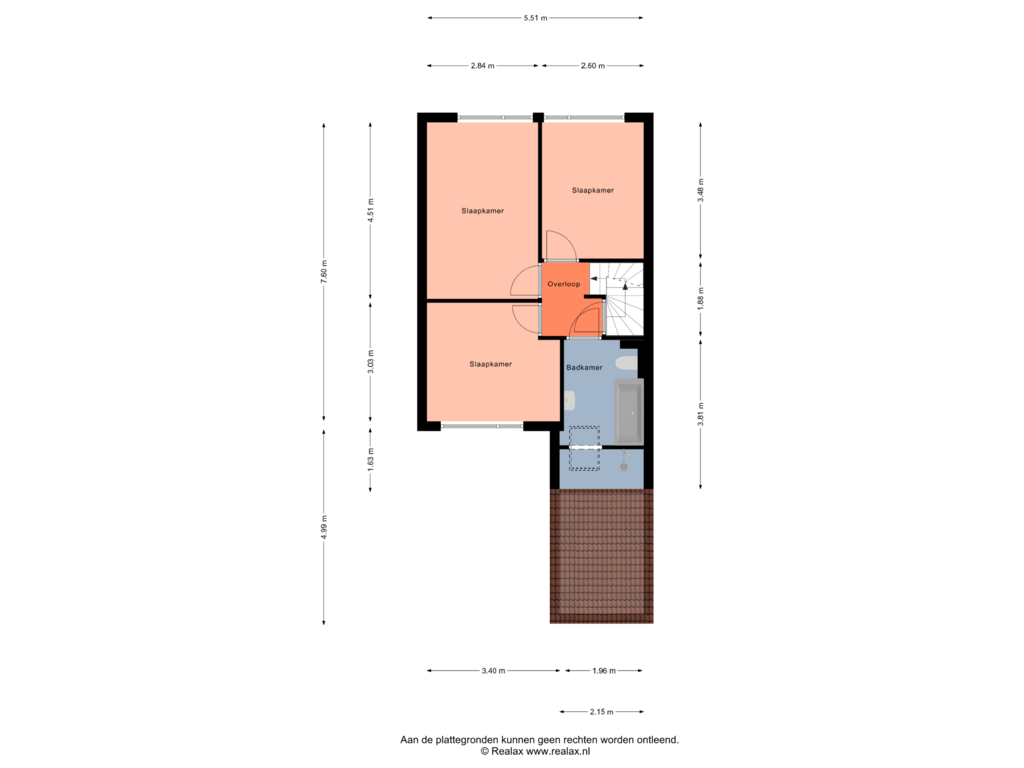 View floorplan of Verdieping 1 of Bertha von Suttnerweg 8