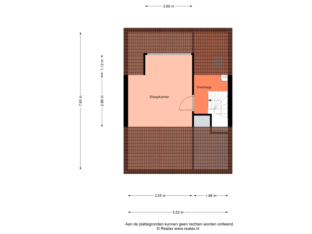 View floorplan of Verdieping 2 of Bertha von Suttnerweg 8