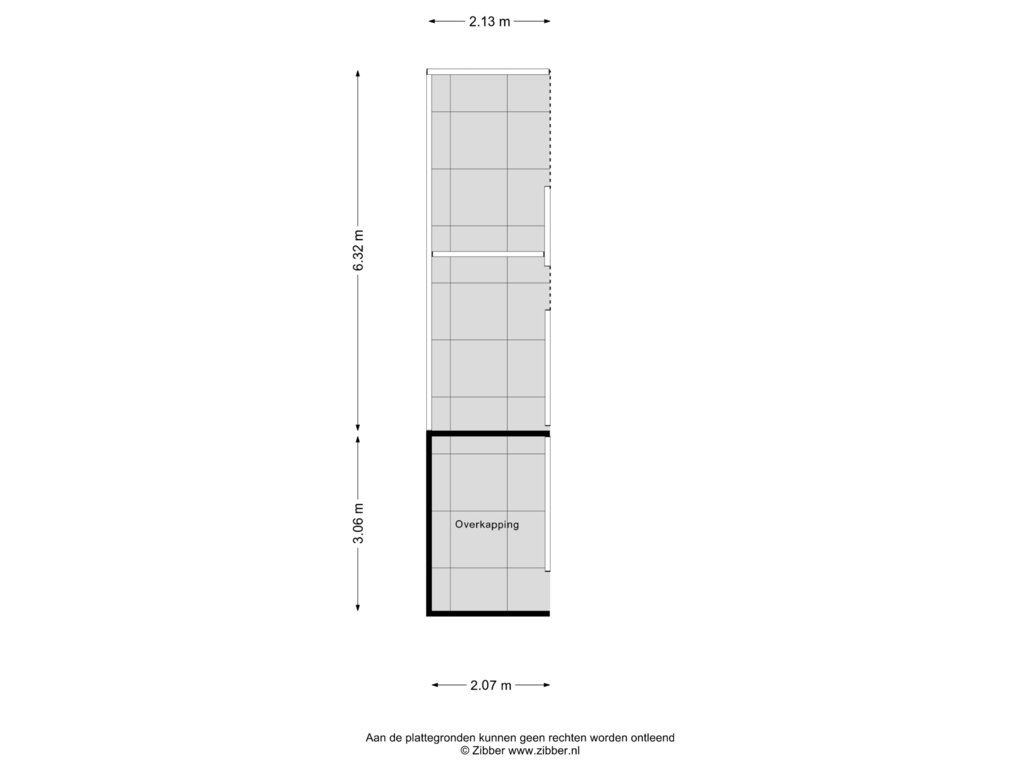 View floorplan of Overkapping of Steenbergseweg 59