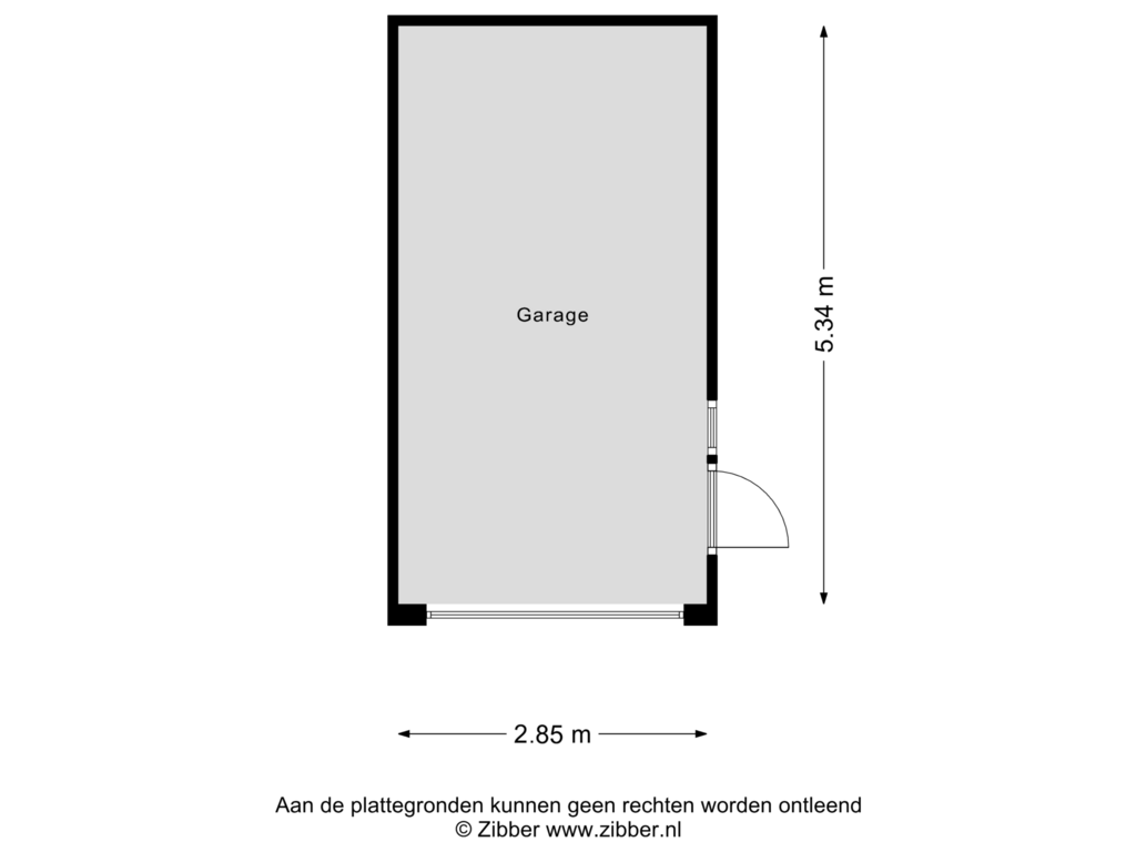 Bekijk plattegrond van Garage van Henri Dunantlaan 25