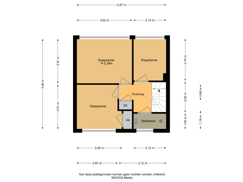 Bekijk plattegrond van 1e Verdieping van Irenestraat 46