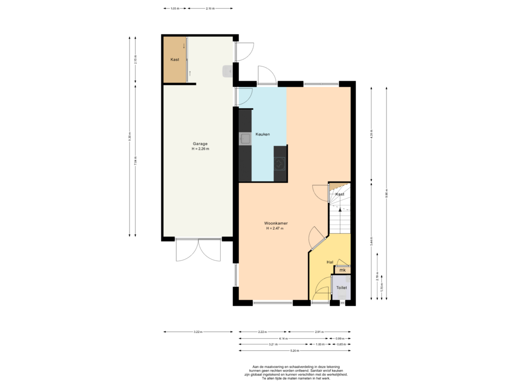 Bekijk plattegrond van Begane grond van Lageweg 37