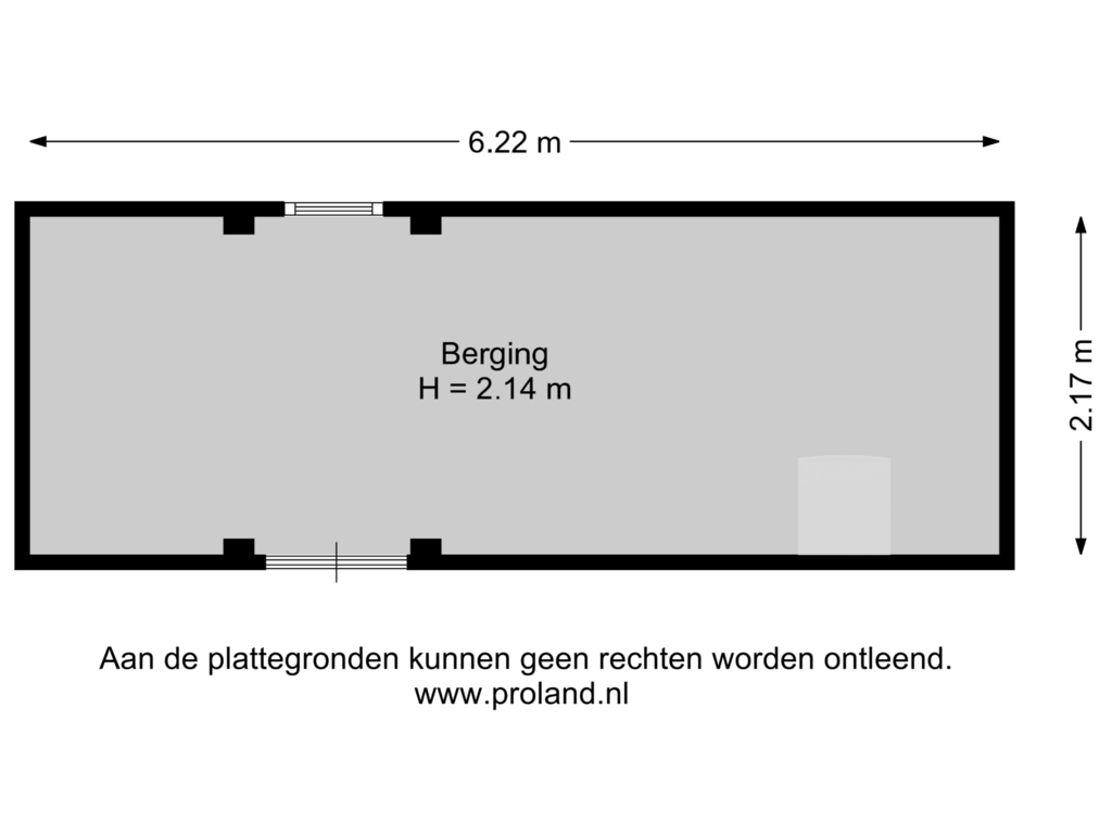 Bekijk plattegrond van Berging van Thorbeckestraat 86