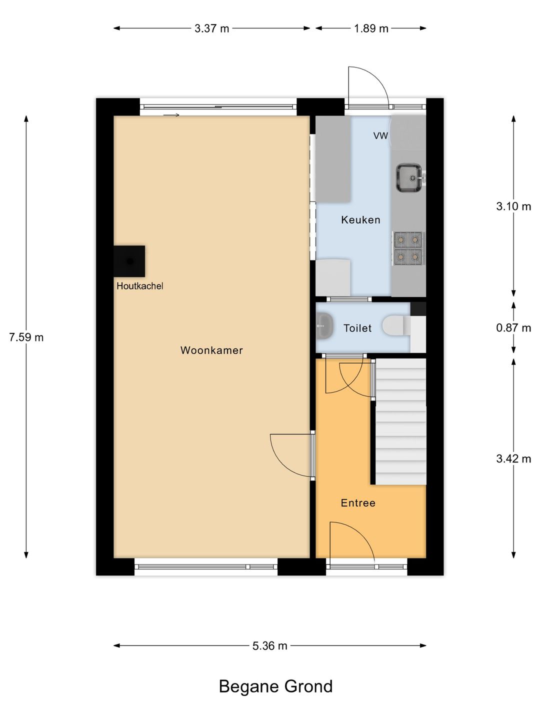 Foto 16 van Vechtstraat 15