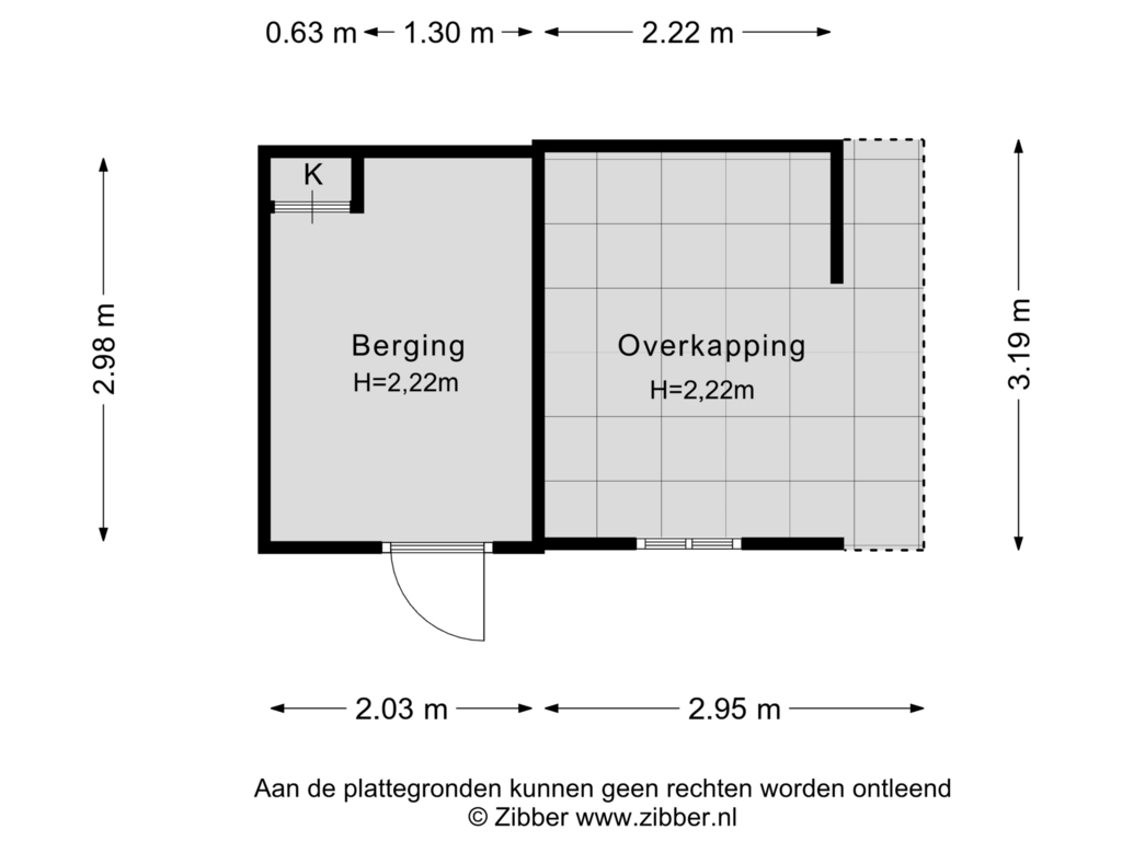 Bekijk plattegrond van Berging van Karveel 4