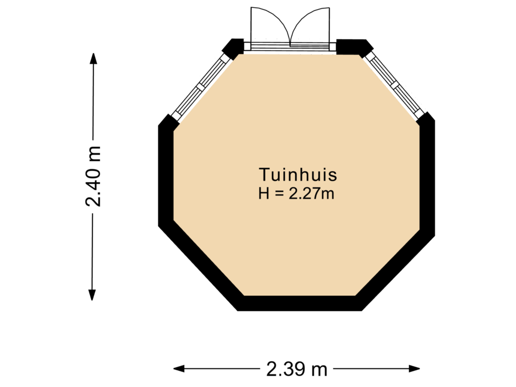 View floorplan of Tuinhuis of Birdielaan 55