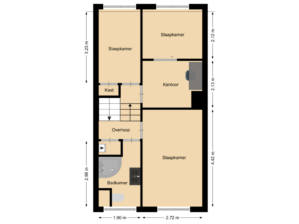 Bekijk plattegrond van Etage van Dokter Schutterstraat 60