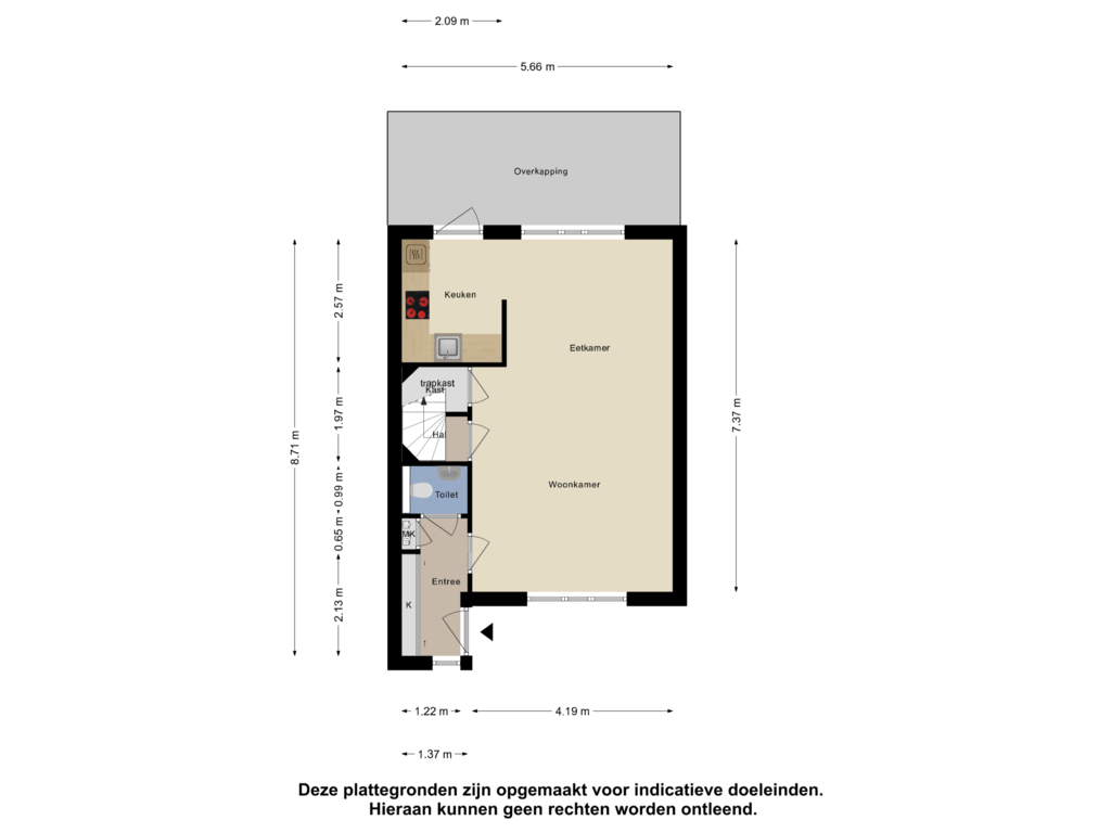 View floorplan of Begane Grond of De Malthezer 43