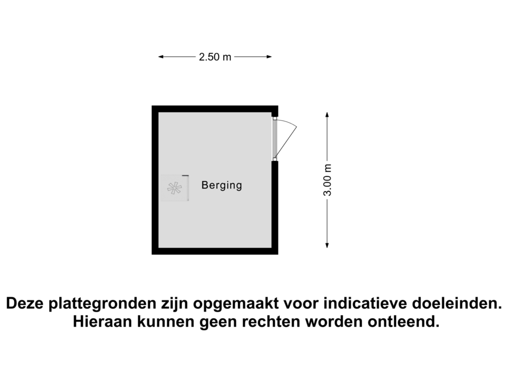 View floorplan of Berging of De Malthezer 43