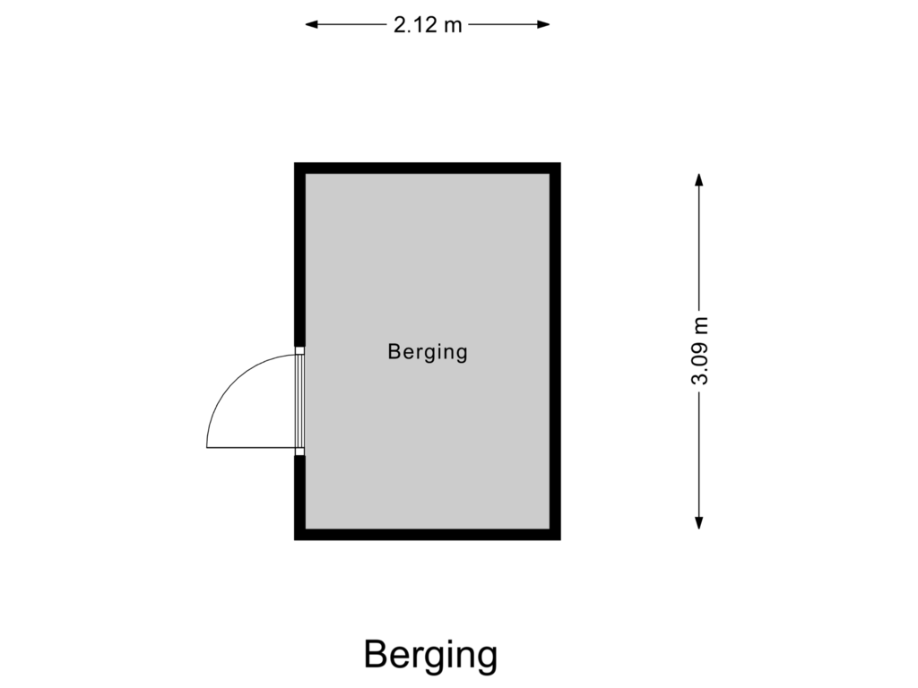 Bekijk plattegrond van Berging van Kaasmakersweide 3