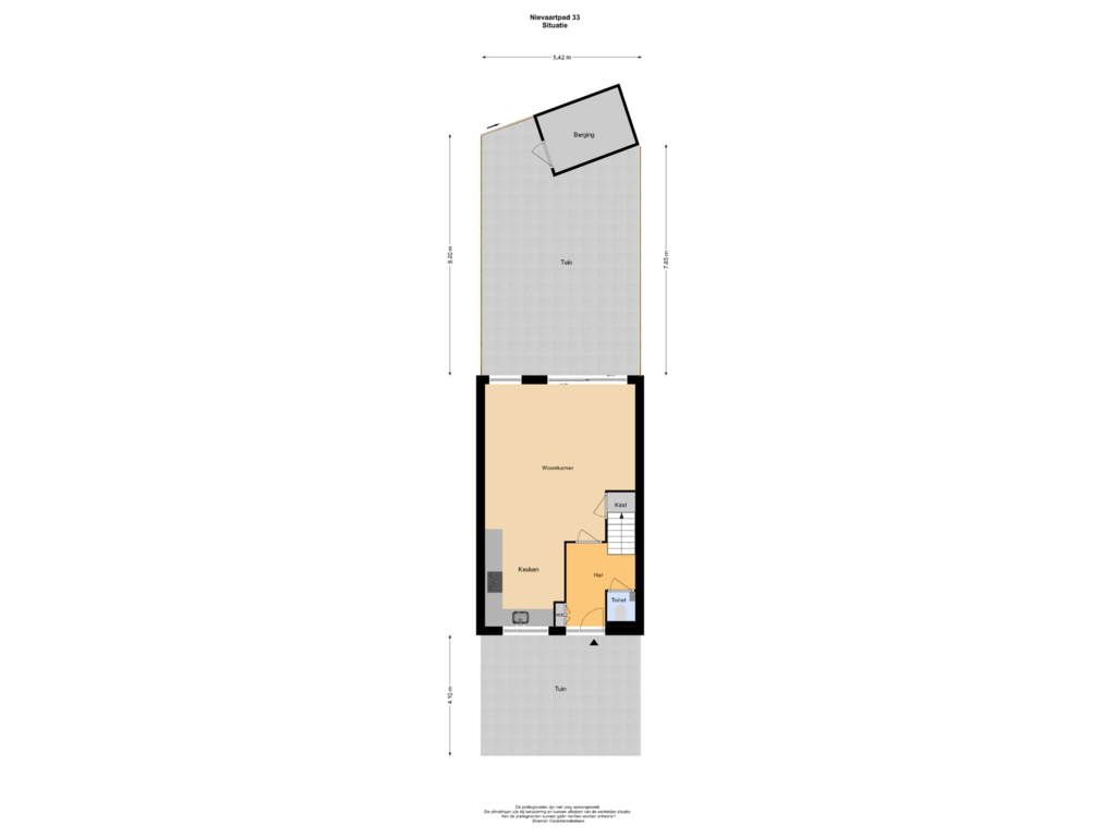 Bekijk plattegrond van Situatie van Nievaartpad 33