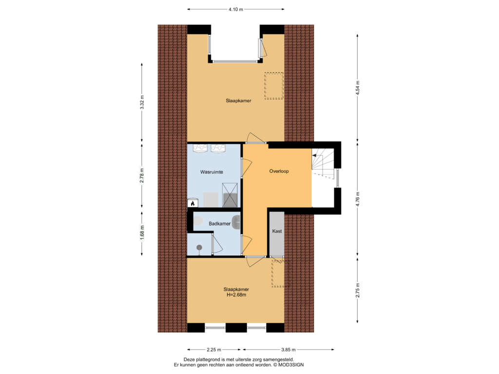 View floorplan of 2e Verdieping of Hendrik Andriessenlaan 30