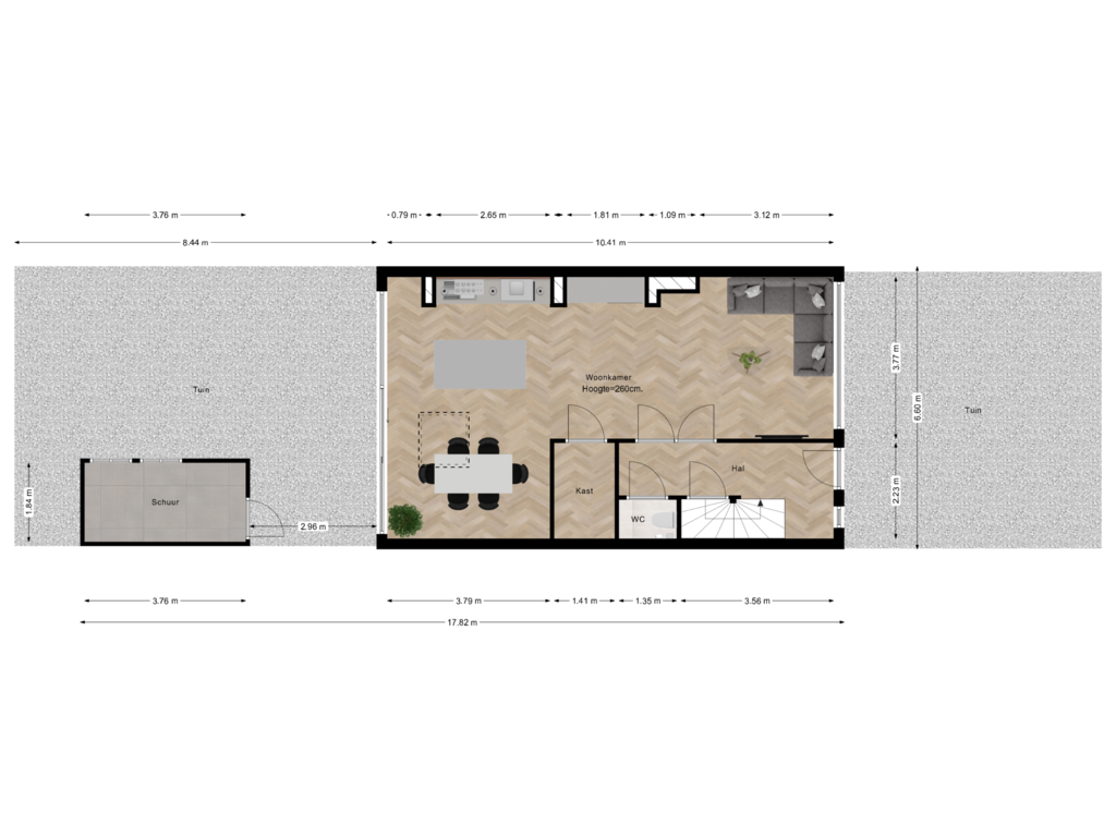 Bekijk plattegrond van Begane Grond van Diepenbrocklaan 4