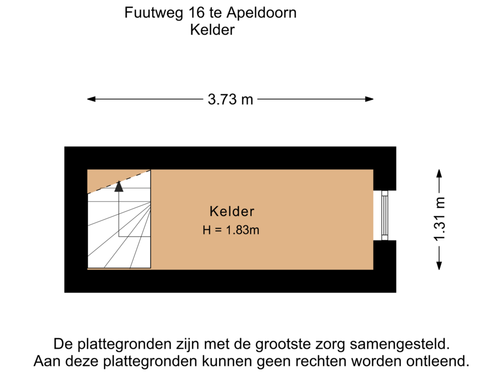 Bekijk plattegrond van Kelder van Fuutweg 16