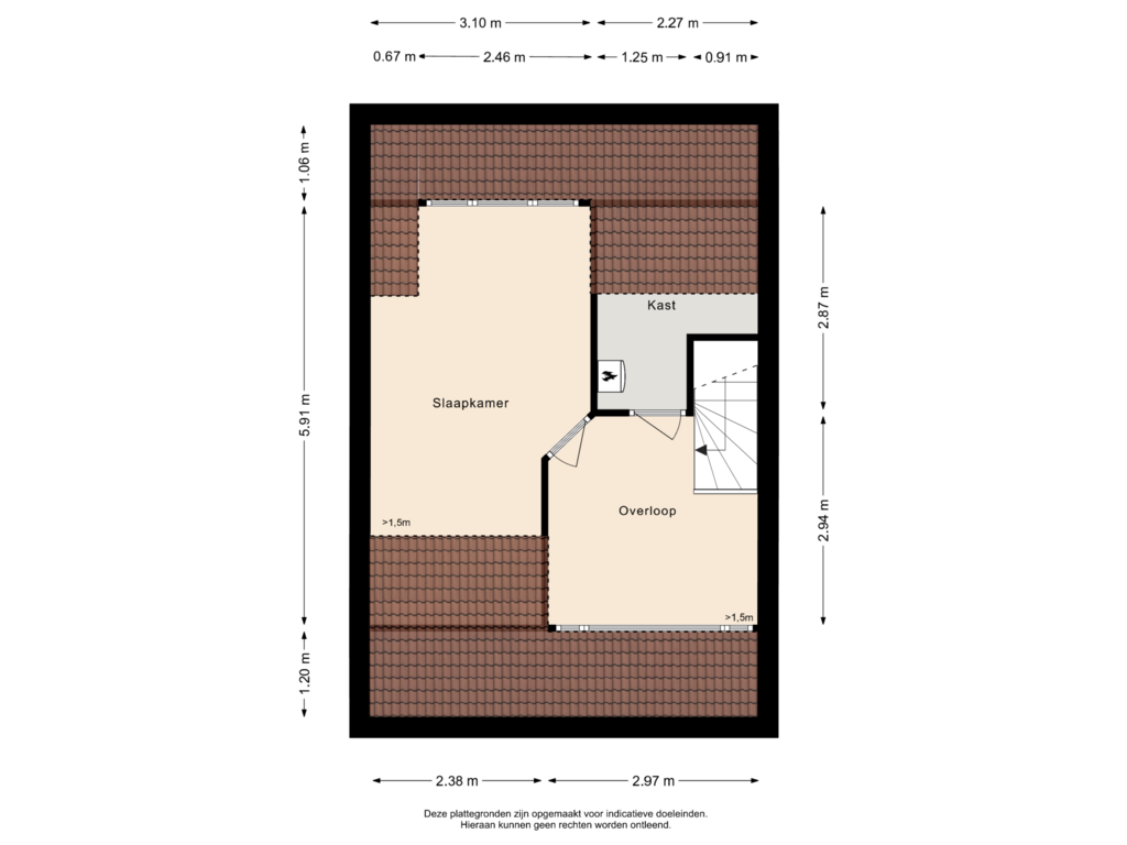 Bekijk plattegrond van Tweede verdieping van Toon Hermanslaan 31