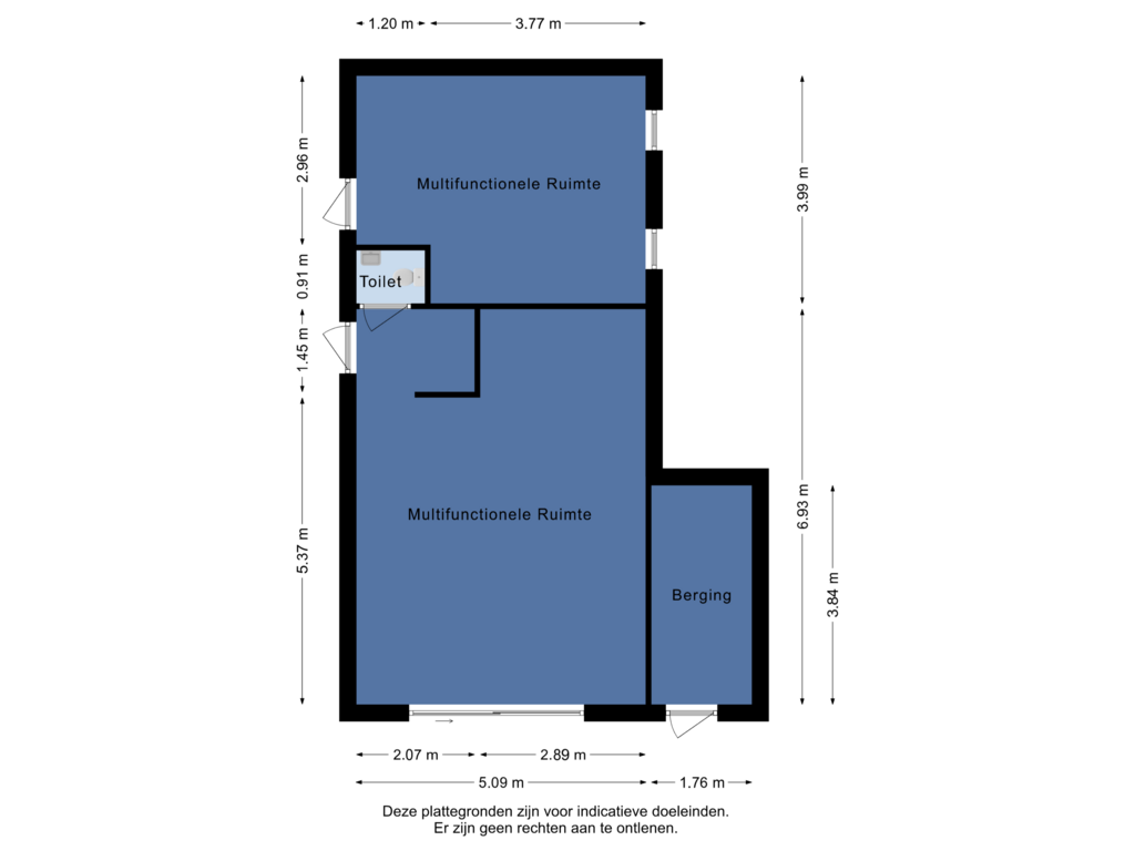 View floorplan of Bijgebouw of Dorpsstraat 75