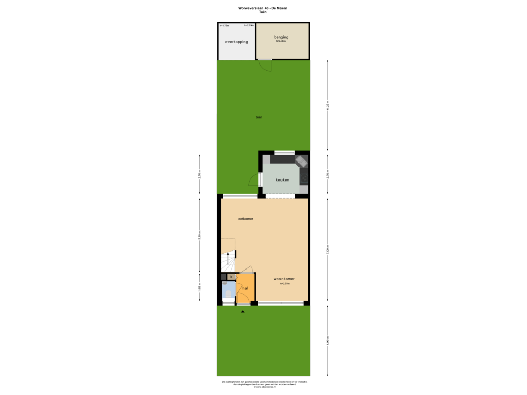 Bekijk plattegrond van TUIN van Wolweverslaan 46