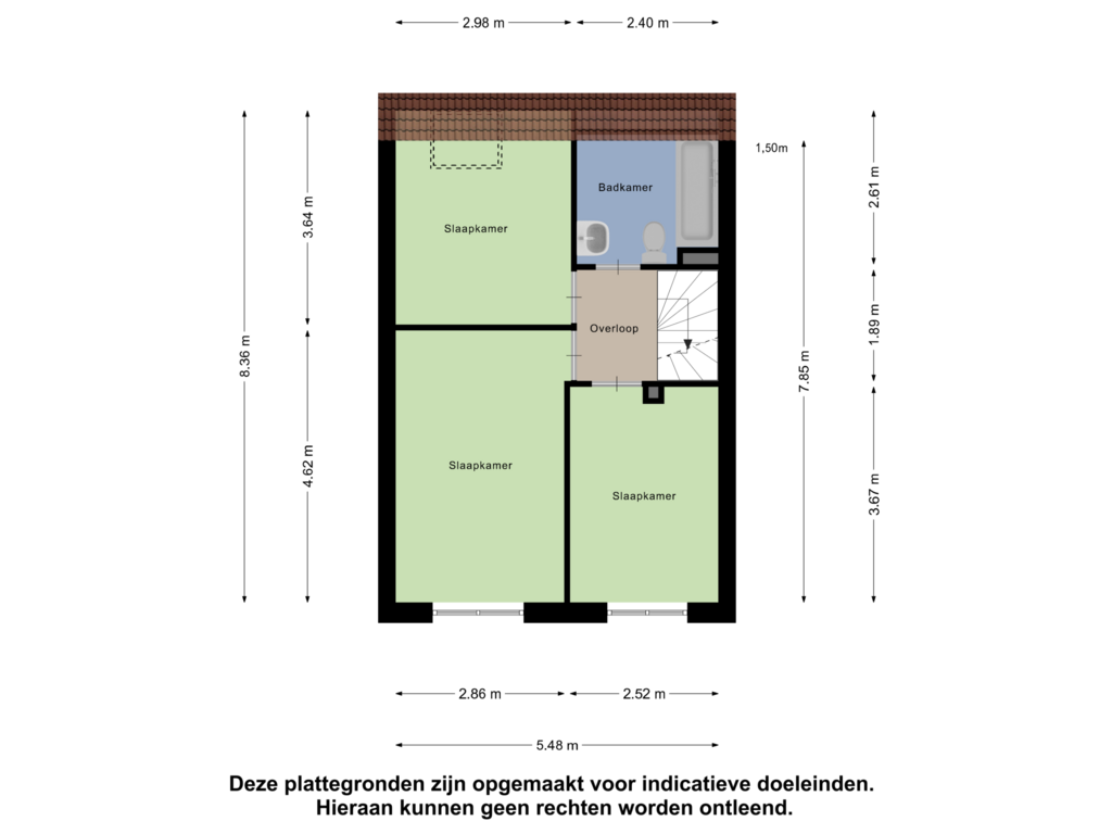 View floorplan of Eerste Verdieping of Korhoender 75