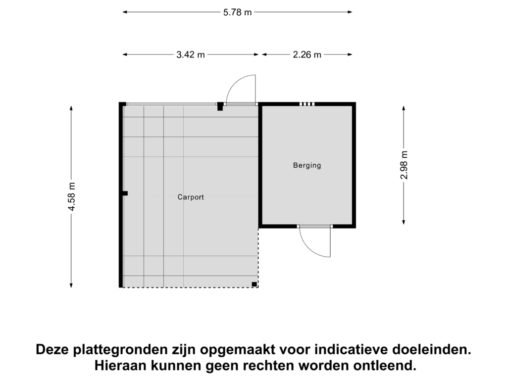 View floorplan of Berging of Korhoender 75