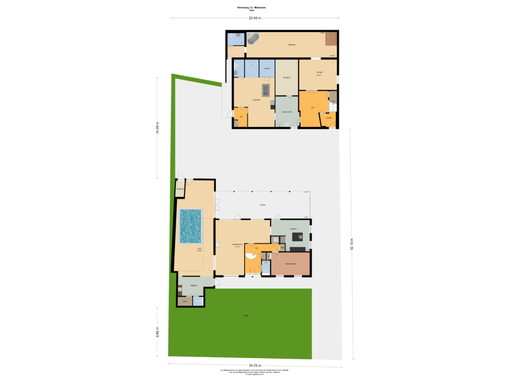 Bekijk plattegrond van Tuin van Herenweg 12