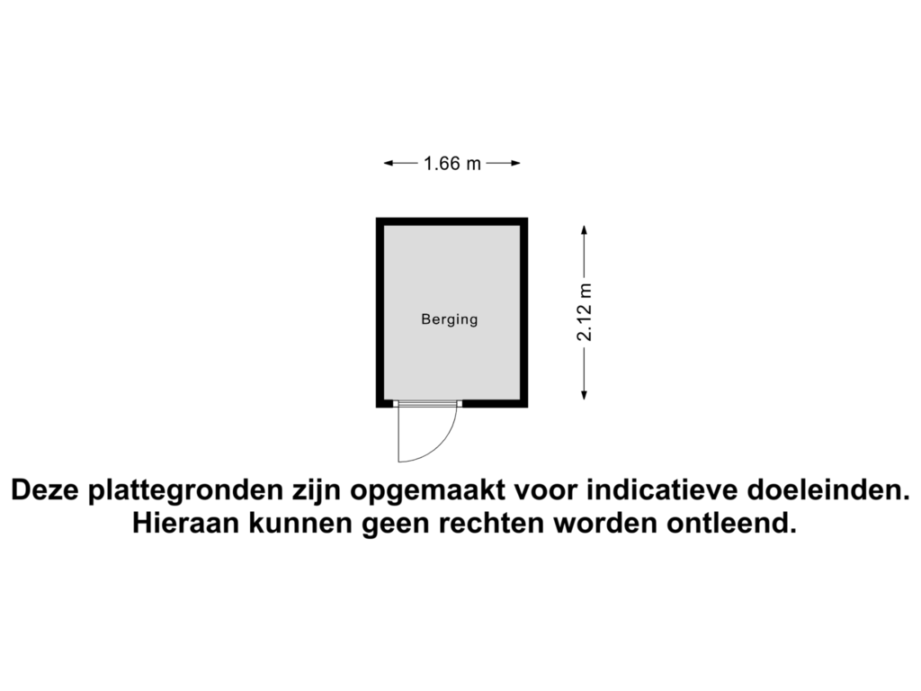 View floorplan of Berging of Prins Hendrikkade 57