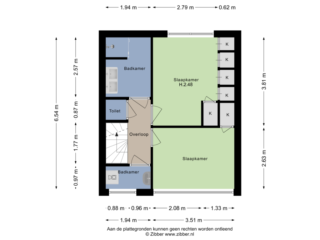 Bekijk plattegrond van Eerste Verdieping van Prinses Margrietstraat 30