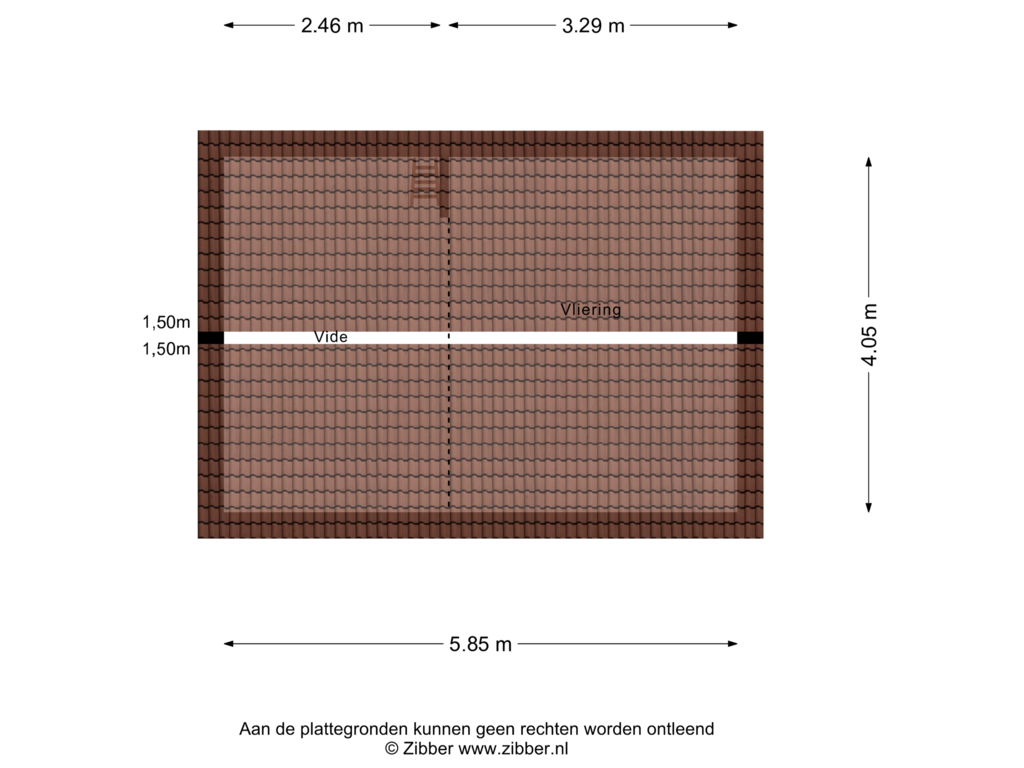 View floorplan of Vliering of Granietstraat 63