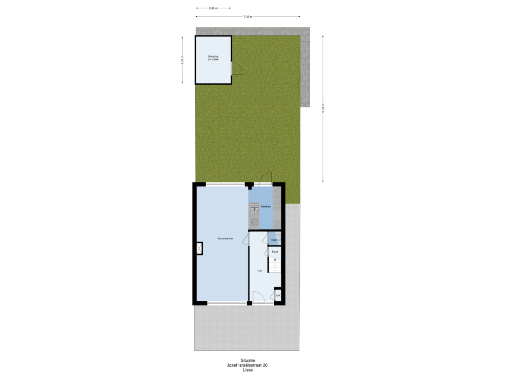 Bekijk plattegrond van Situatie van Jozef Israëlsstraat 26