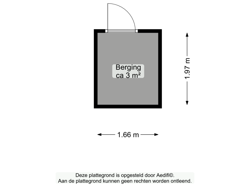 Bekijk plattegrond van Berging van K. de Vriezestraat 33