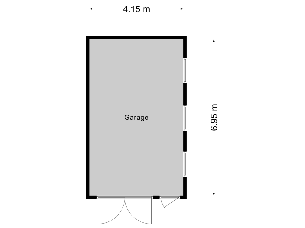 Bekijk plattegrond van Garage van Sint Dyonisiusweg 8