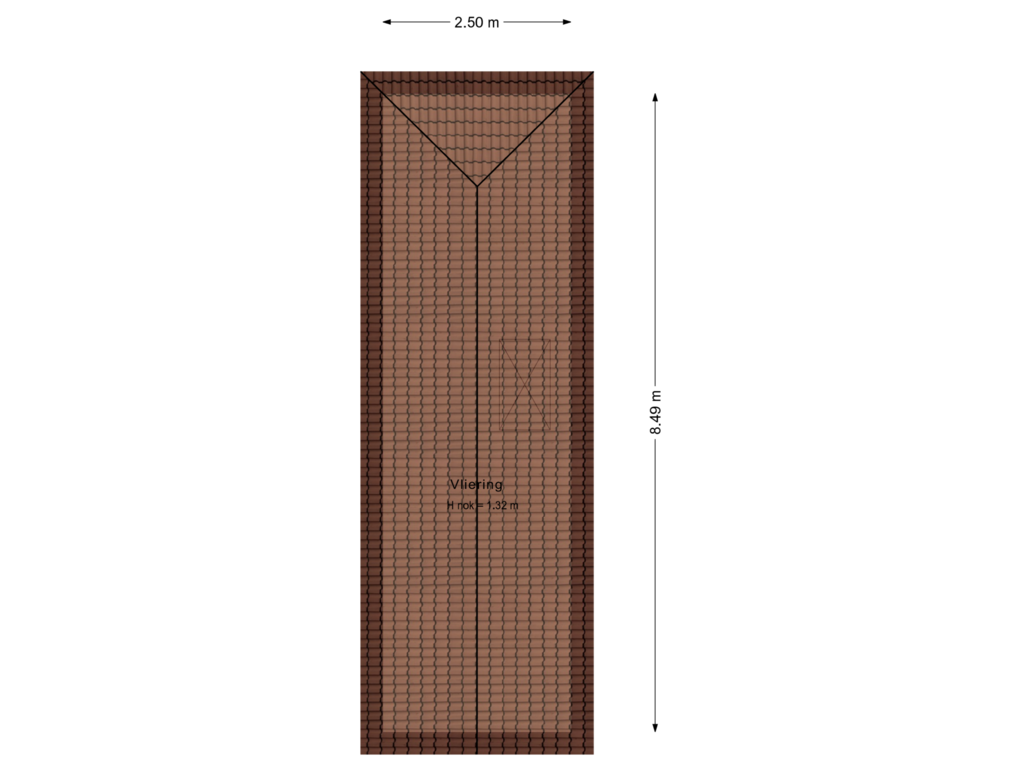 View floorplan of Vliering of Reinous Reed 10