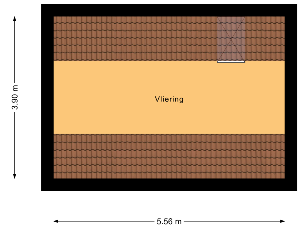 View floorplan of Vliering of Generaal Van Swietenlaan 8