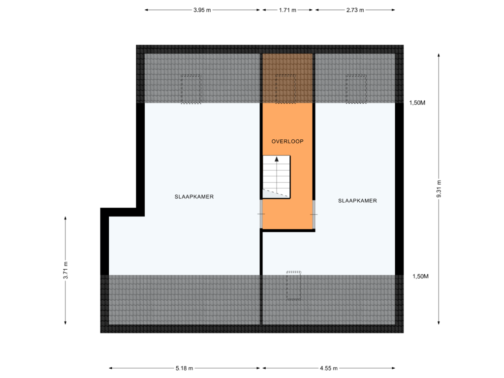 Bekijk plattegrond van 2e VERDIEPING van Havezatelaan 157