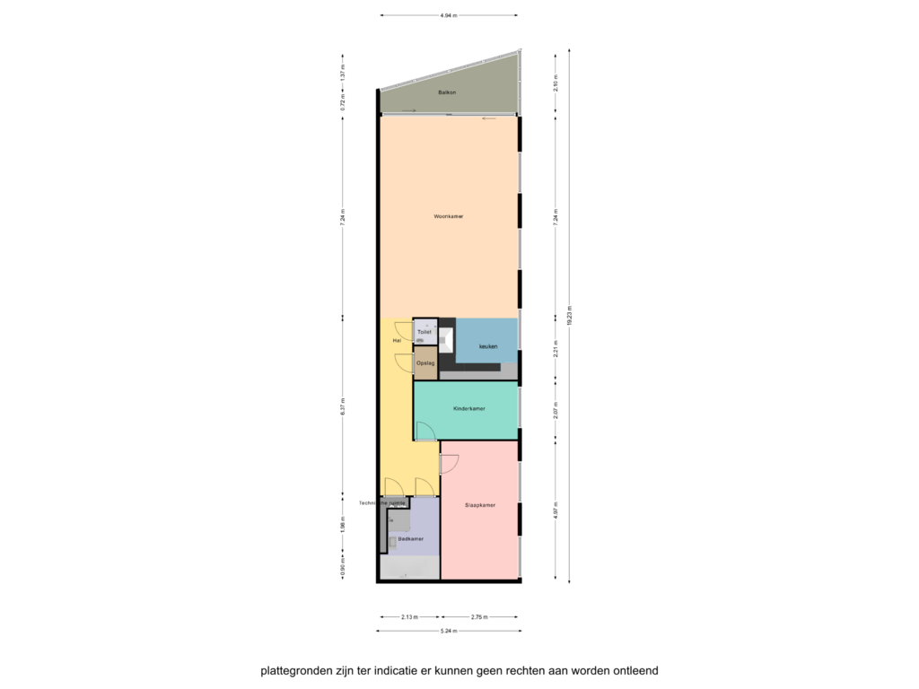 Bekijk plattegrond van First floor van Librijesteeg 173