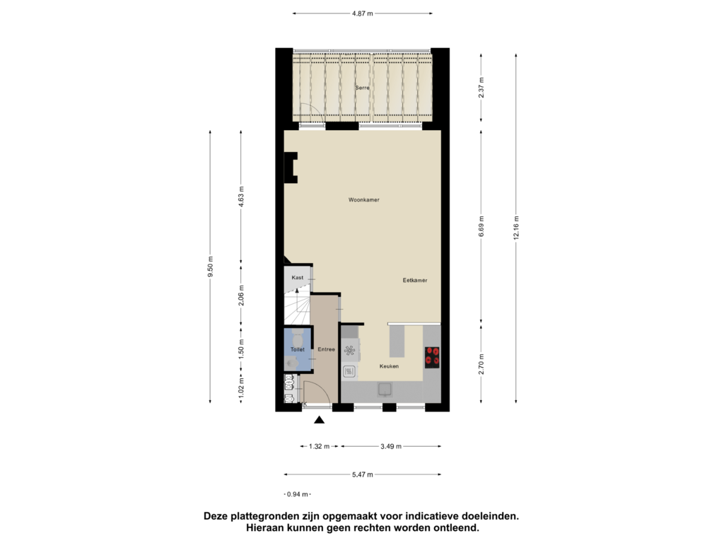 View floorplan of Begane Grond of Hopmande 7