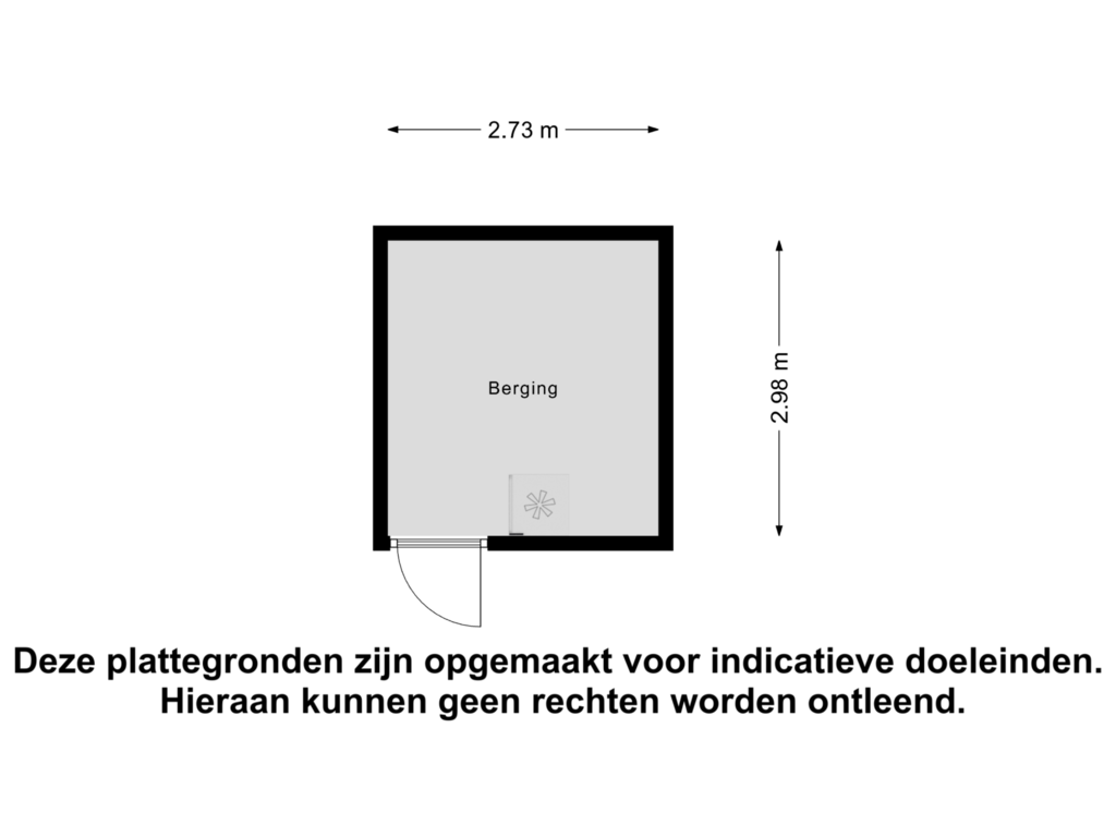 View floorplan of Berging of Hopmande 7