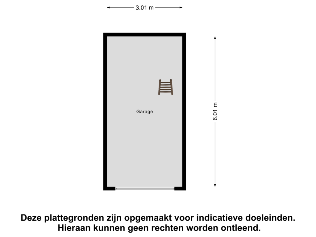 View floorplan of Garage of Hopmande 7